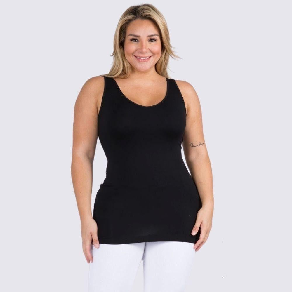 Seamless Basic Tank Plus Black