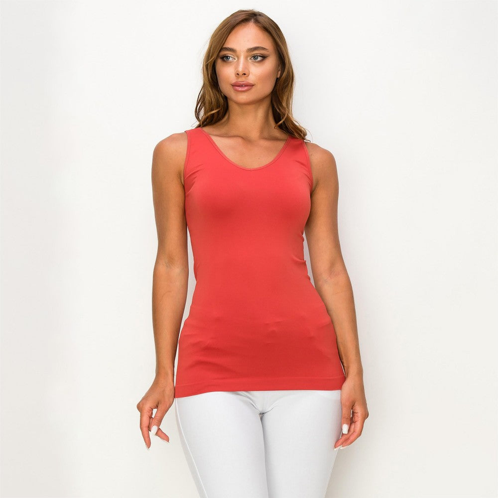 Seamless Basic Tank Regular Sienna - clothing