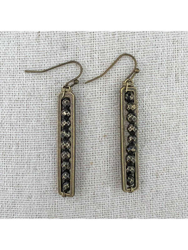 Boho Collection Pyrite Earring