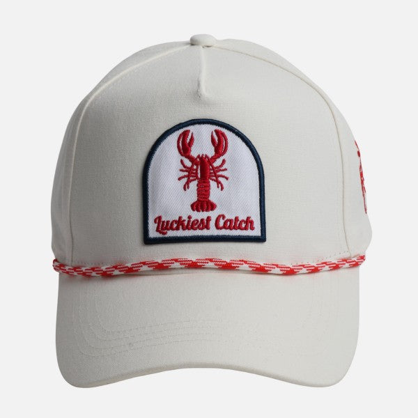 Americana Embroidered Lobster Baseball Cap