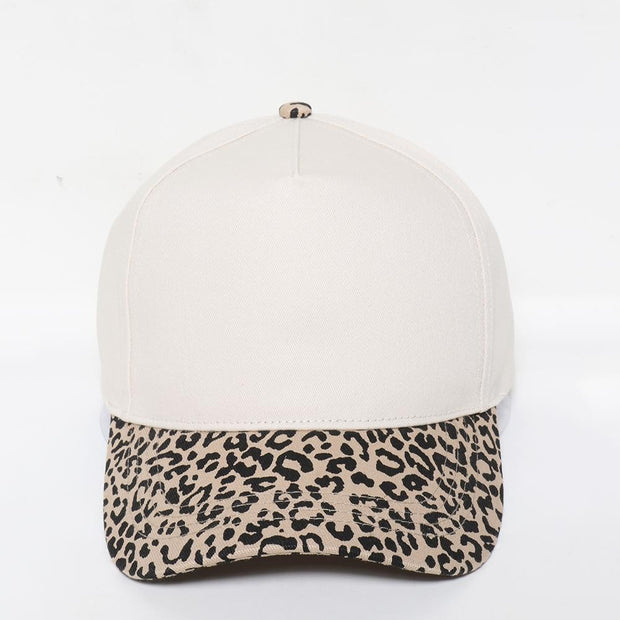 Leopard Trucker Cap (Creme)