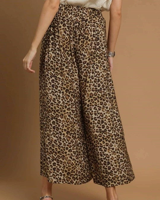 Leopard Print Flowy Pant - clothing