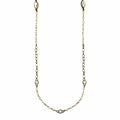 House of Trendz jewelry Boho Collection Marquis Crystal Station Necklace