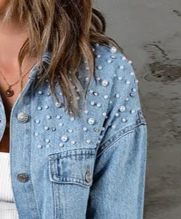 Denim & Pearl Shacket