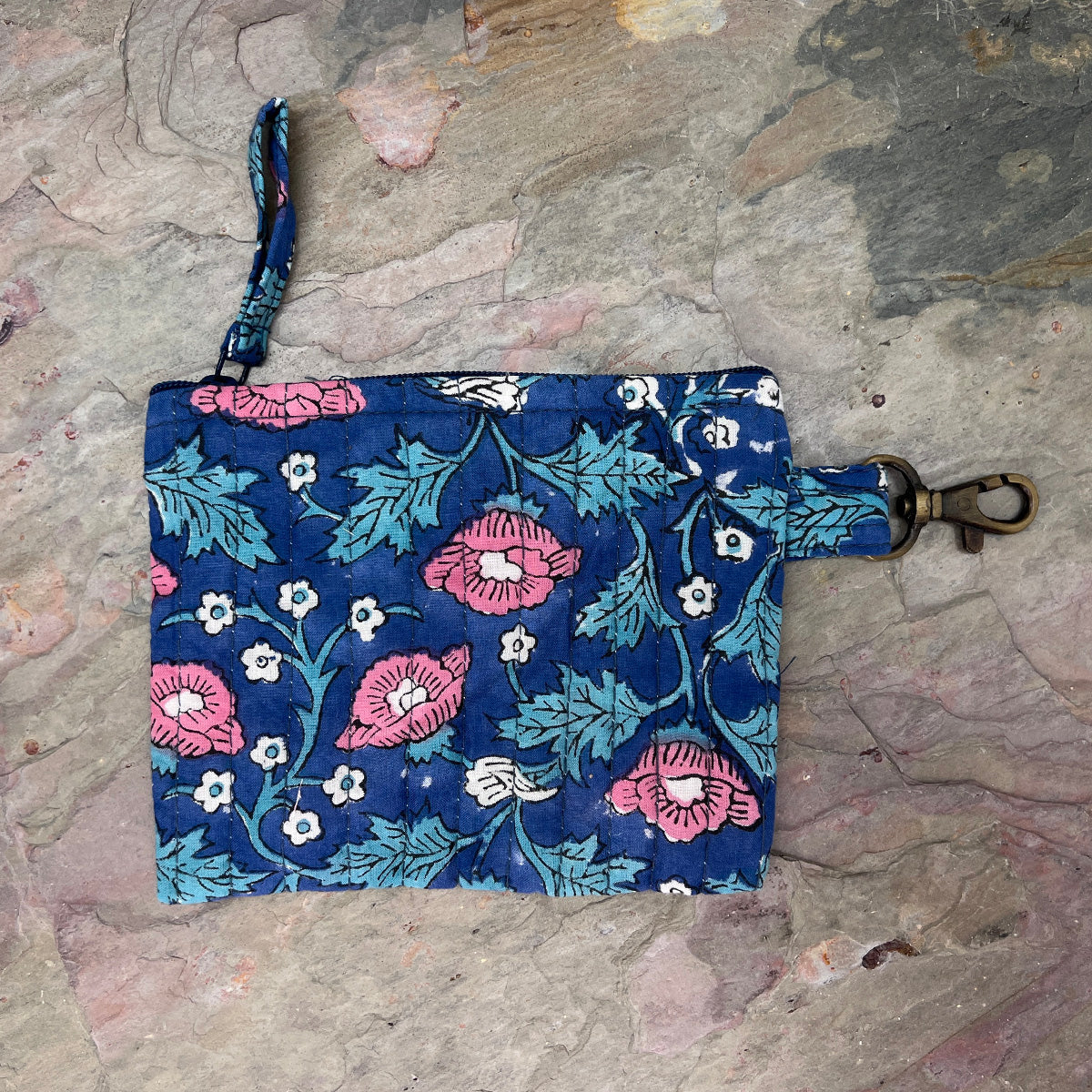 Quilted Trendy Tote Bag w/Travel Pouch Rich Primrose - Handbag