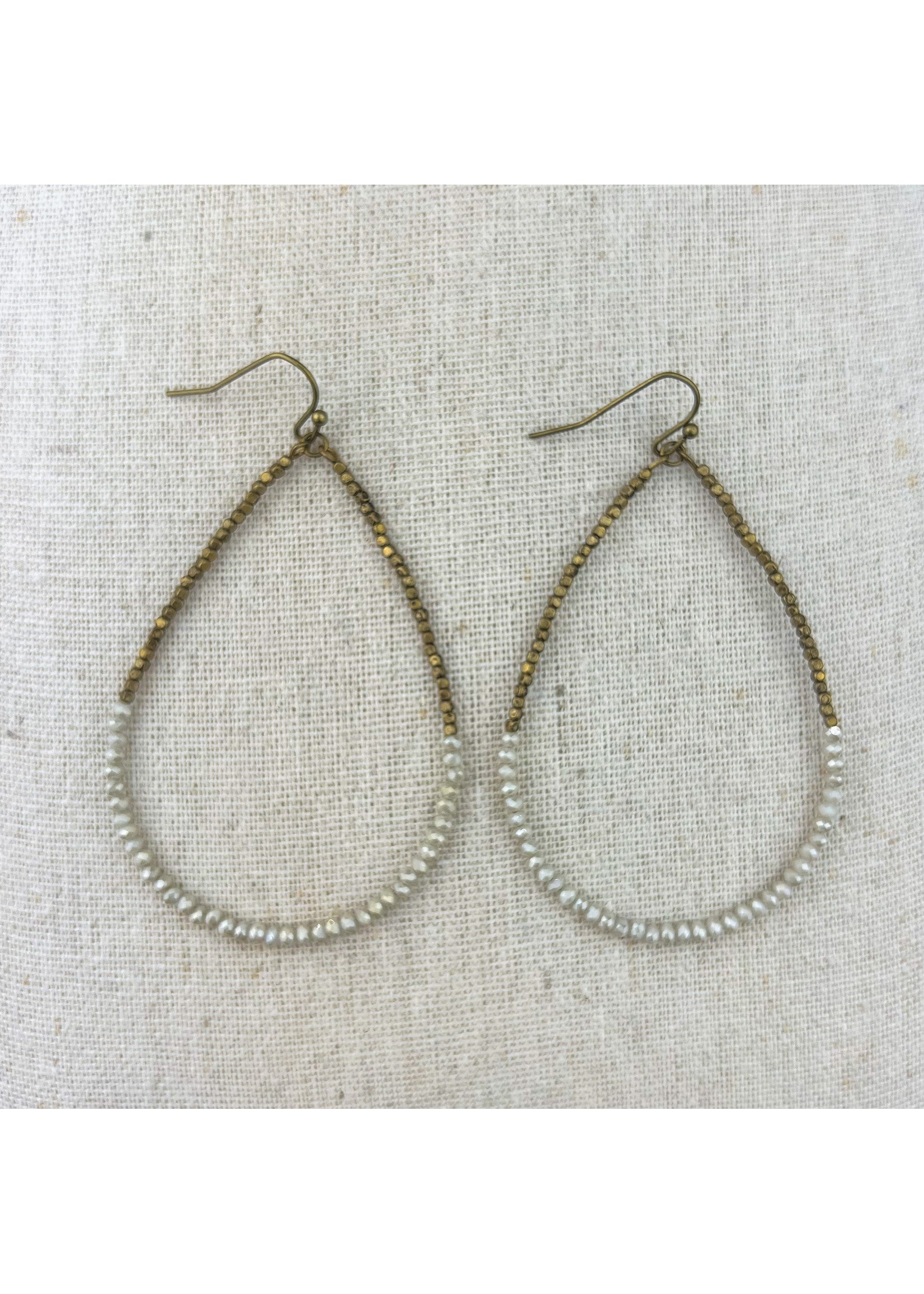Boho Collection Wire Hoop Earring (Grey) - jewelry