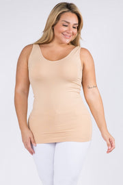 Bra Friendly Smoothing Tank Top (Nude)