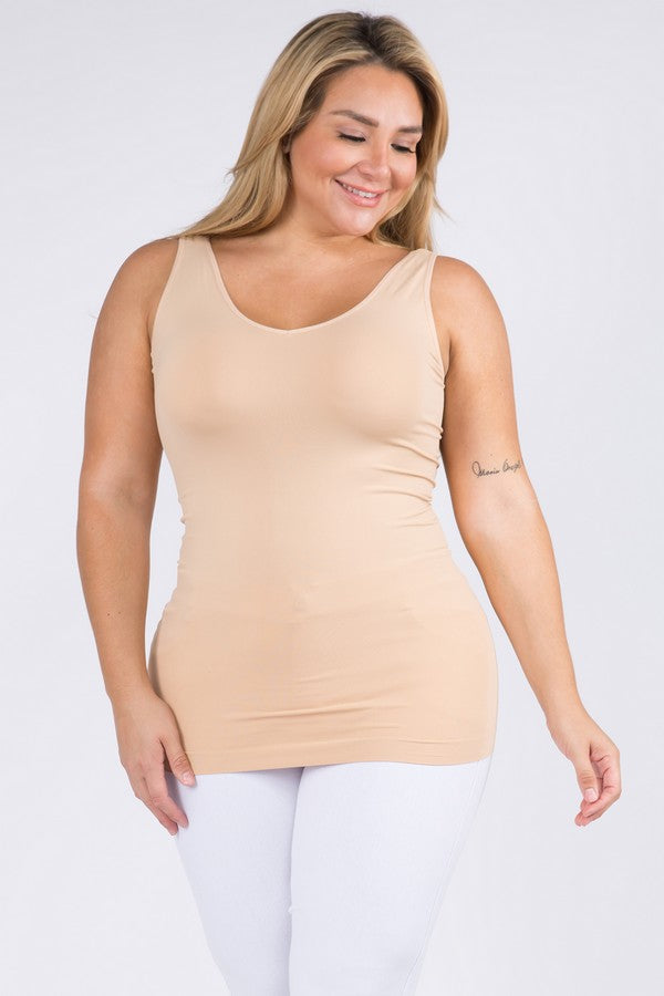 Bra Friendly Smoothing Tank Top (Nude)