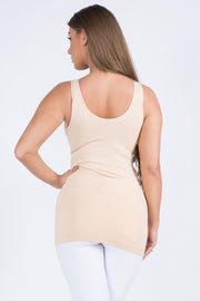 Bra Friendly Smoothing Tank Top (Nude)