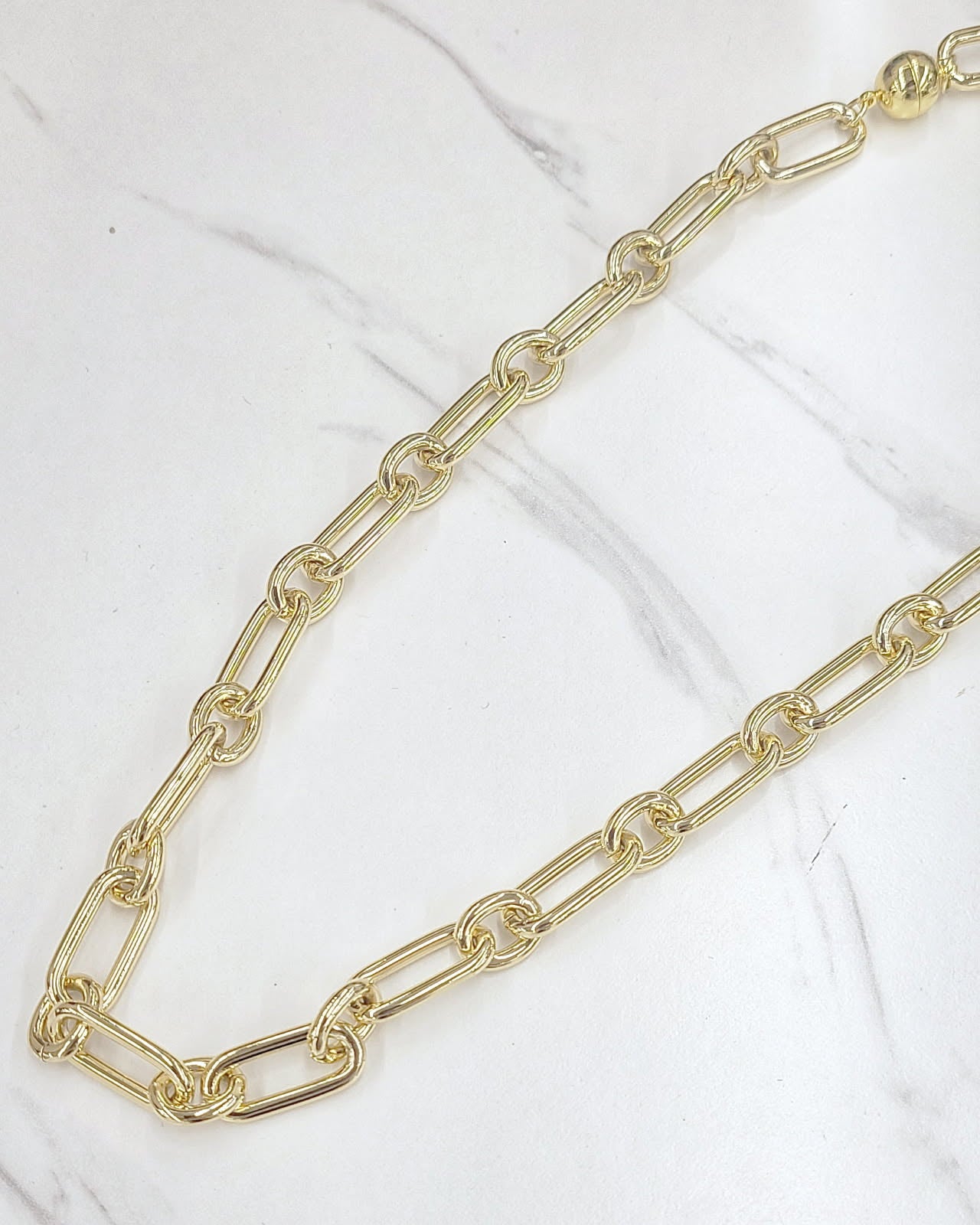 Water Resistant link Chain Necklace - jewelry