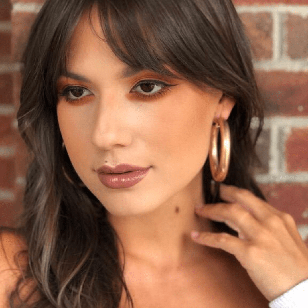 Gold Brushed Matte XL Hoop