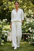 Aryeh clothing Half Zip Lounge Set Off White