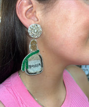 Beaded Statement Earring Tequila