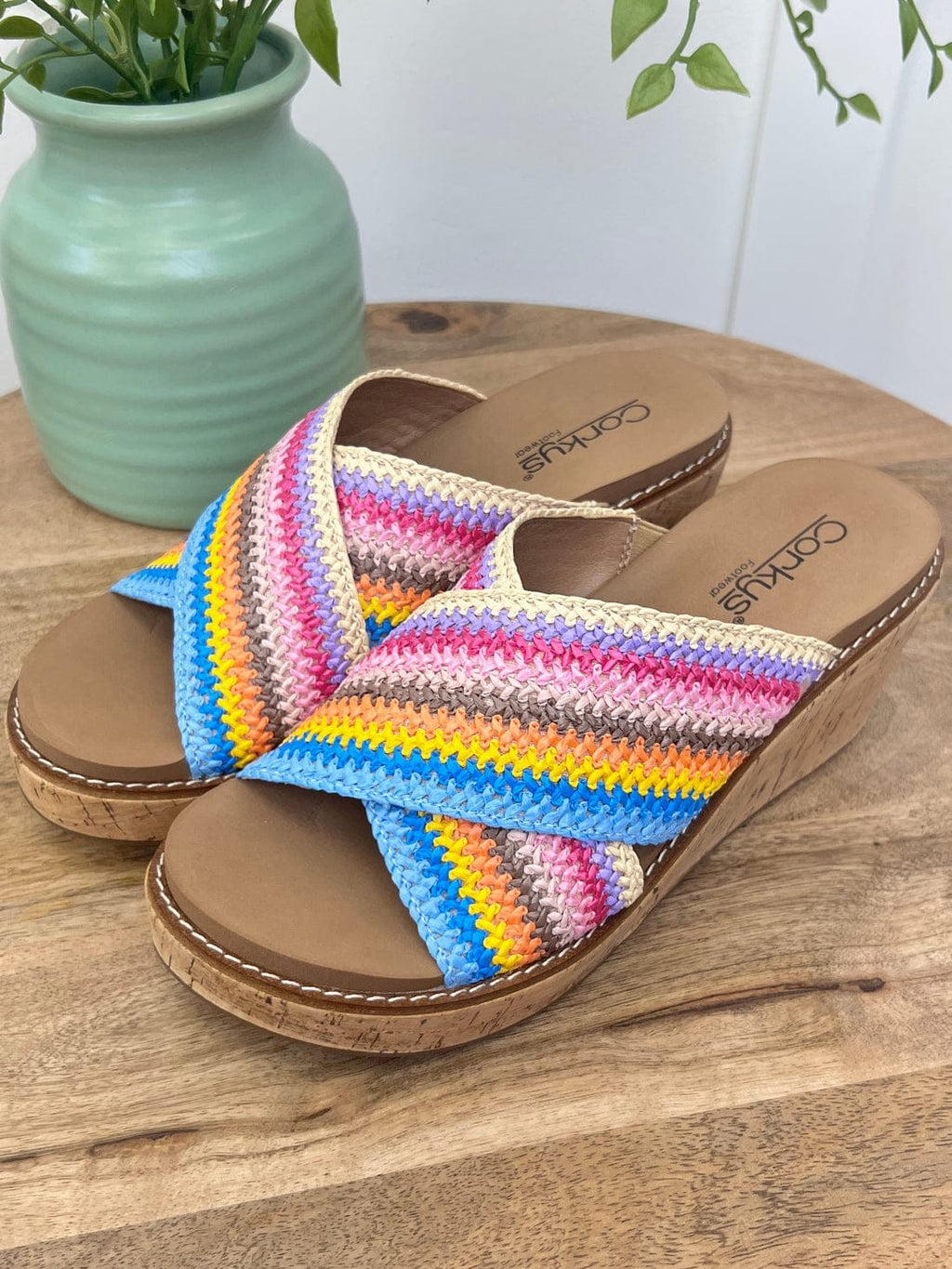 Corky's Accessories Corky's Peace Out Wedge Sandal