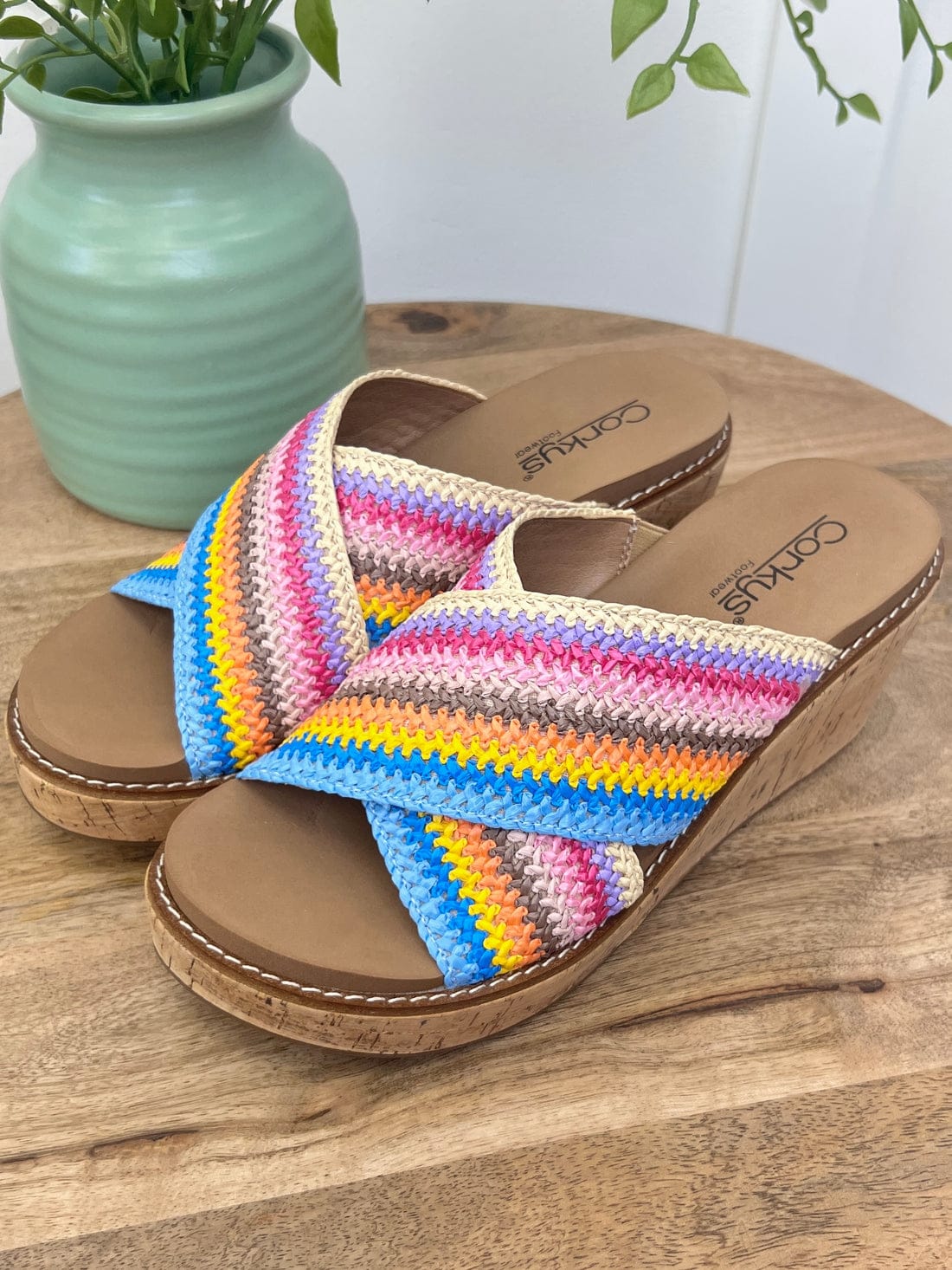 Corky's Accessories Corky's Peace Out Wedge Sandal