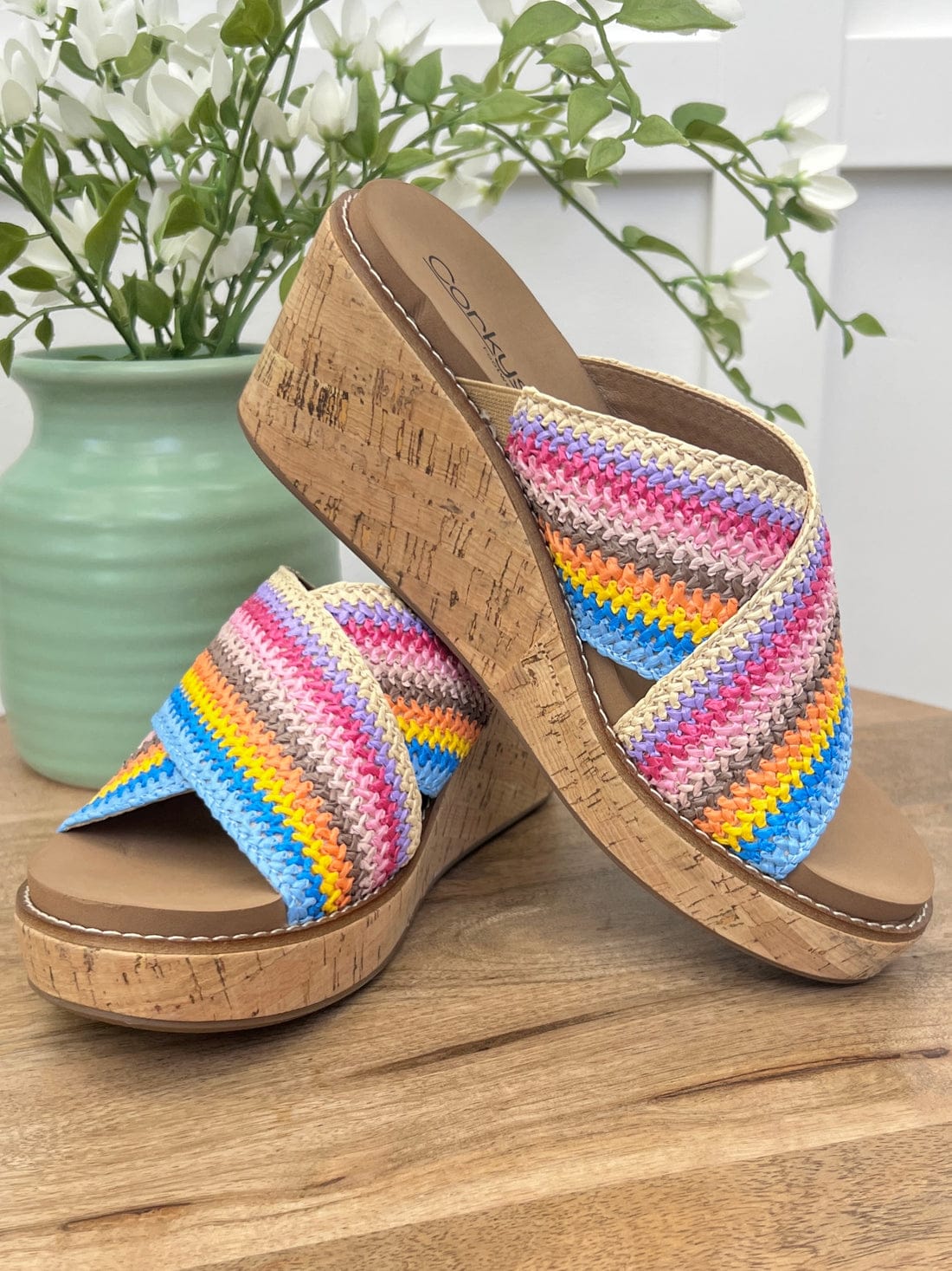 Corky's Accessories Corky's Peace Out Wedge Sandal