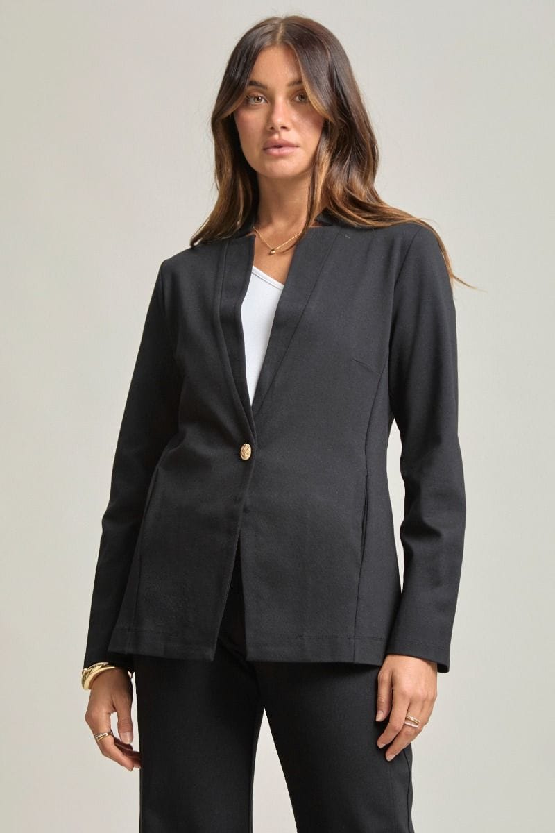 Dear Scarlett clothing Dear Scarlett MDS Executive Blazer BLACK (Reg & Plus)