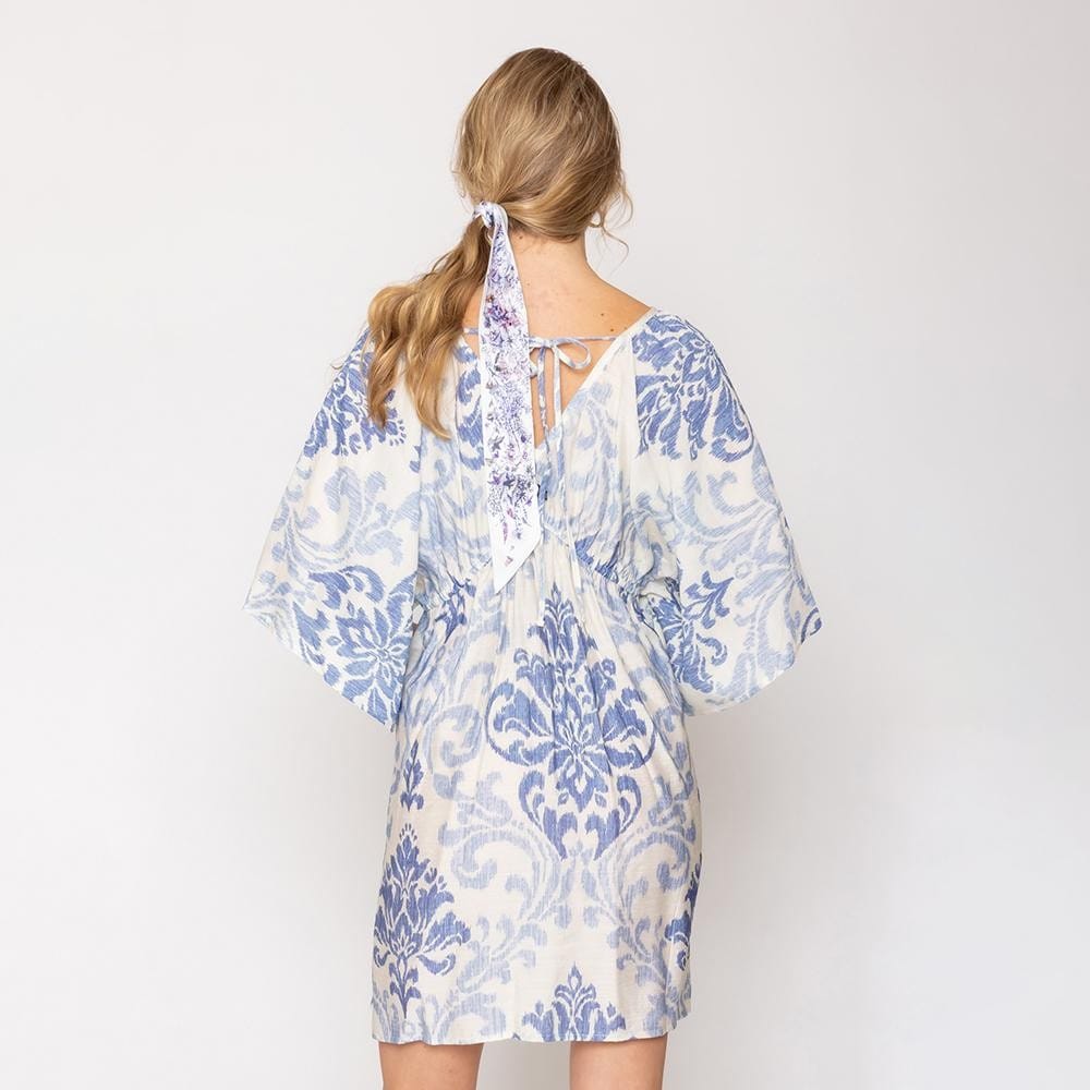 Do Everything In Love clothing Blue Floral Print Coverup Dress