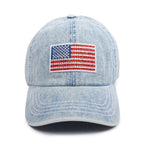 House of Trendz Accessories Americana Jeweled Flag Trucker Hat