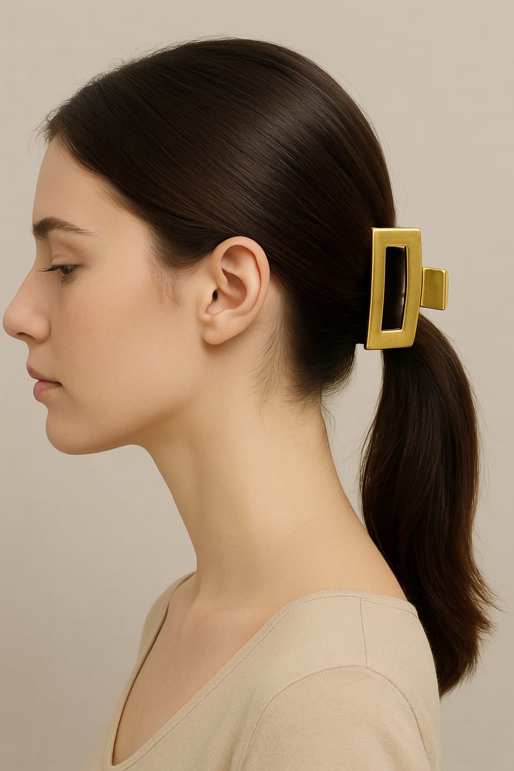 House of Trendz Accessories Hair Clip Set Large Black/Gold