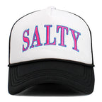 House of Trendz Accessories Salty Trucker Hat Black-Pink-White