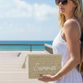 House of Trendz Accessories Summer Woven Clutch Light Natural
