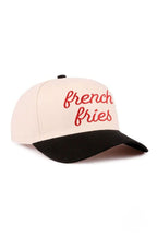 House of Trendz Boutique Accessories French Fries Adjustable Ball Cap Black Brim