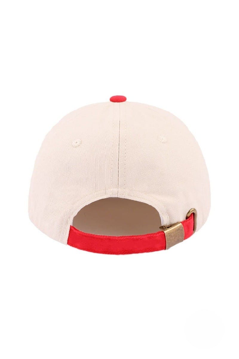 House of Trendz Boutique Accessories French Fries Adjustable Ball Cap Red Brim