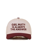 House of Trendz Boutique Accessories Girl Math Is Always the Answer Ball Cap Raisin