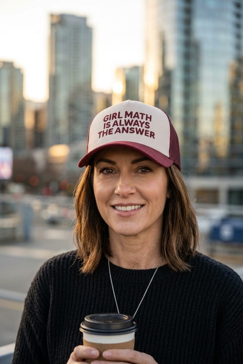 House of Trendz Boutique Accessories Girl Math Is Always the Answer Ball Cap Raisin