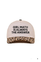 House of Trendz Boutique Accessories Girl Math Is Always the Answer Leopard Brim Ball Cap