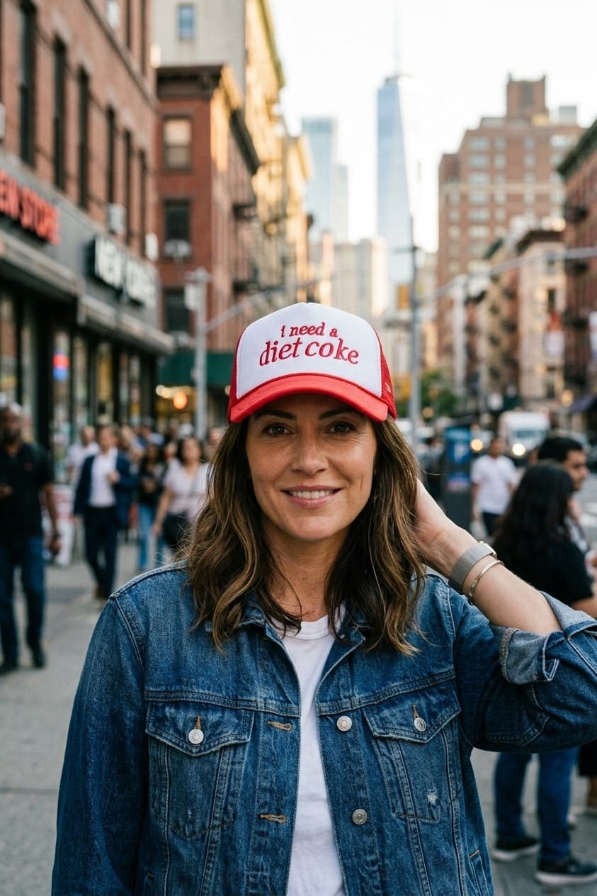 House of Trendz Boutique Accessories I Need a Diet Coke Adjustable Trucker Cap Red & White