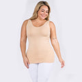 House of Trendz Boutique clothing Seamless Basic Tank Plus Nude