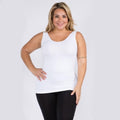 House of Trendz Boutique clothing Seamless Basic Tank Plus White
