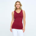 House of Trendz Boutique clothing Seamless Basic Tank Regular Burgundy