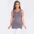 House of Trendz Boutique clothing Seamless Basic Tank Regular Charcoal