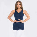 House of Trendz Boutique clothing Seamless Basic Tank Regular Navy