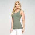 House of Trendz Boutique clothing Seamless Basic Tank Regular Olive