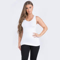 House of Trendz Boutique clothing Seamless Reversible Smoothing Tank White