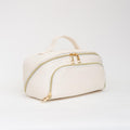 House of Trendz Boutique Handbag Makeup Toiletry Travel Bag (Creme)