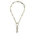 House of Trendz Boutique jewelry Boho Collection Double Crystal Drop Necklace