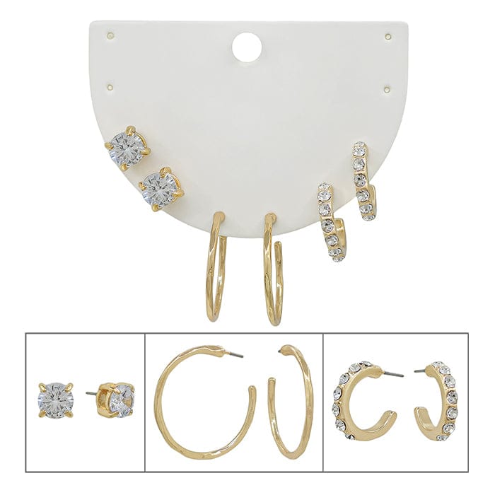 House of Trendz Boutique jewelry Hoops & Studs Earring Wardrobe