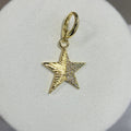 House of Trendz Boutique jewelry Water Resistant Half Pave Crystal Gold Plated Star Charm