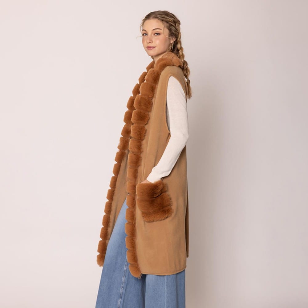 House of Trendz clothing Faux Fur Vest Sienna