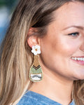 House of Trendz Earrings Seed Bead Earring Champagne