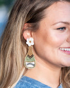 House of Trendz Earrings Seed Bead Earring Champagne