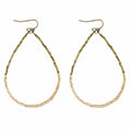 House of Trendz jewelry Boho Collection Wire Hoop Earring (Creme)