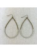 House of Trendz jewelry Boho Collection Wire Hoop Earring (Grey)