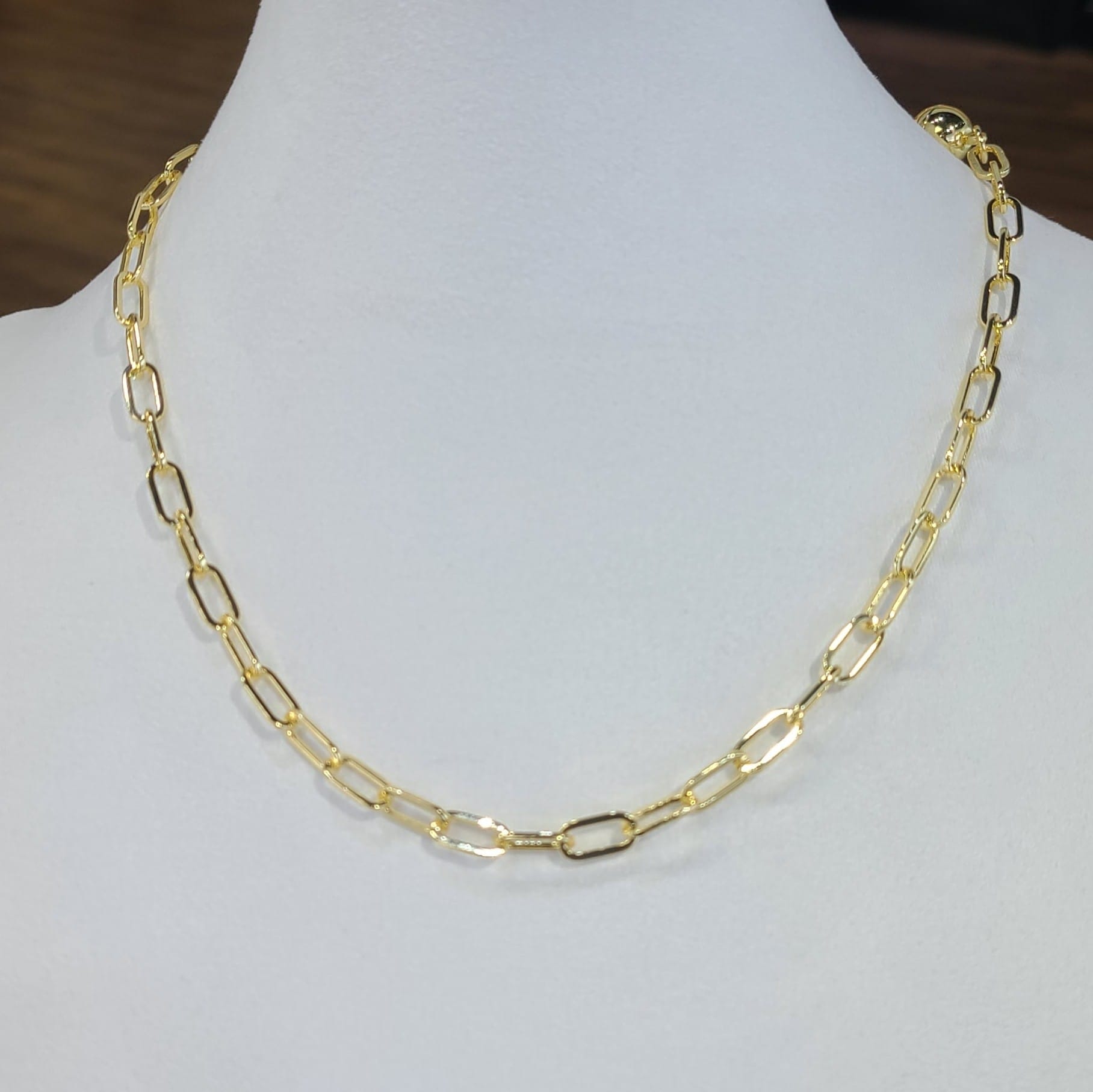 House of Trendz jewelry Water Resistant Gold Plated Baby Link Chain Necklace