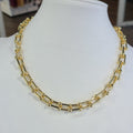 House of Trendz jewelry Water Resistant Gold Plated Designer Link Chain Necklace
